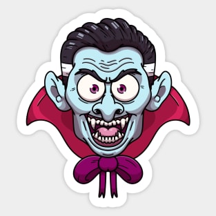 Vampire Face Sticker